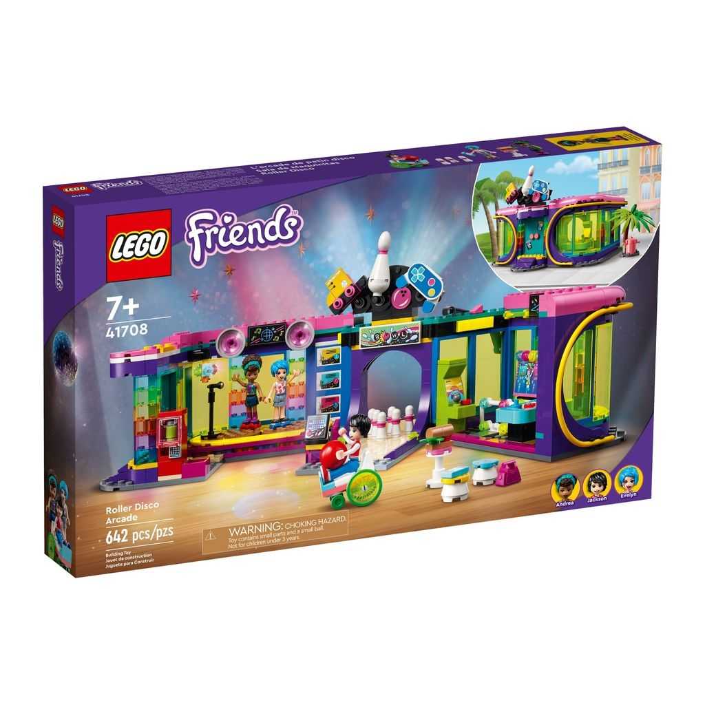 Friends Lego Salón Recreativo Roller Disco Edades 7+ # 41708 Artículo 642 Piezas | JPC-197083