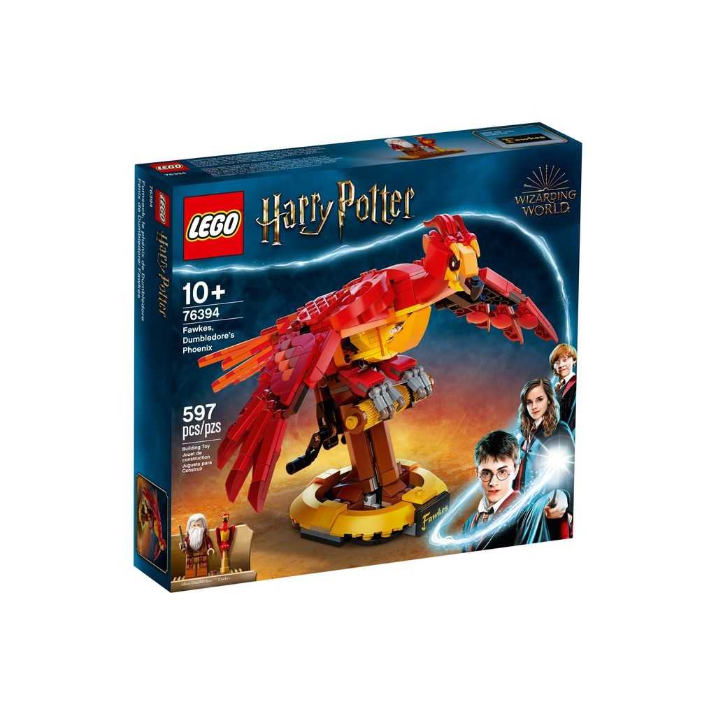 Harry Potter Lego Fénix de Dumbledore: Fawkes Edades 10+ # 76394 Artículo 597 Piezas | QNU-104576