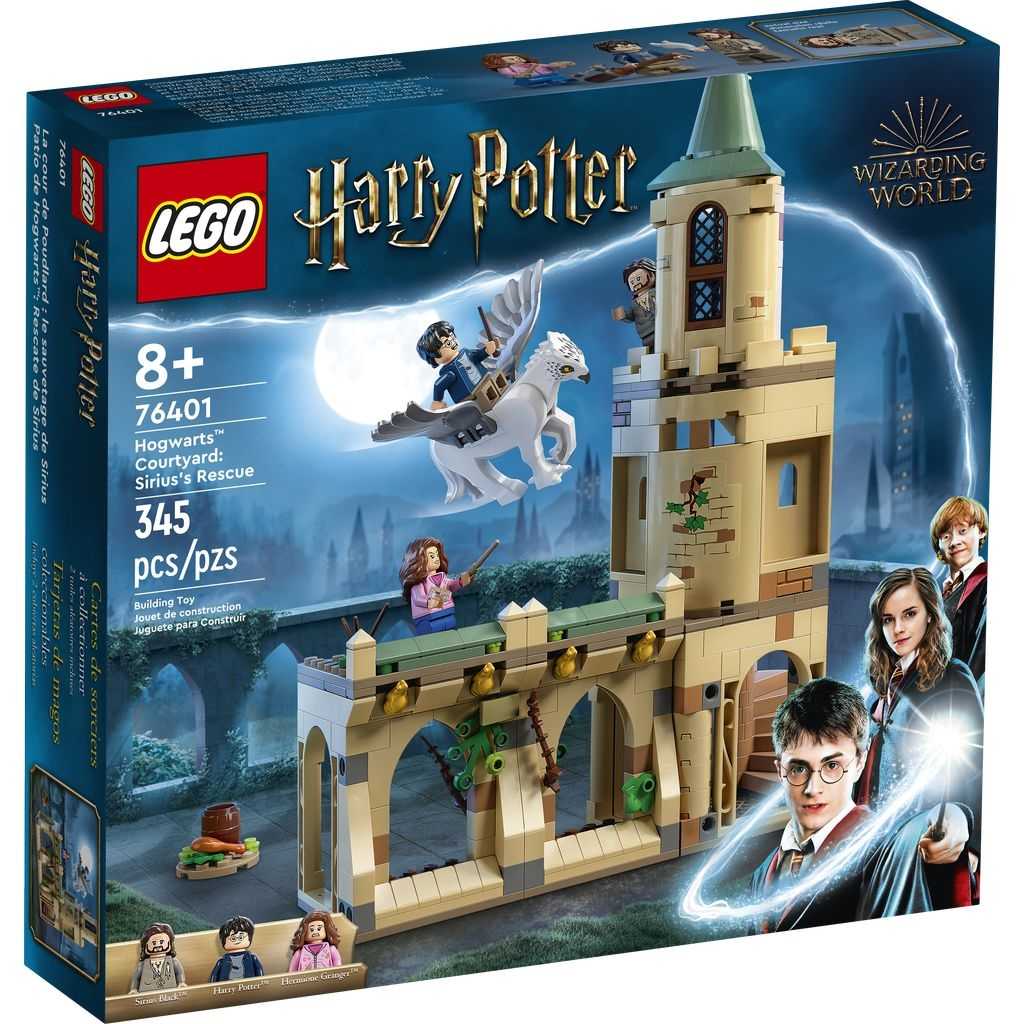 Harry Potter Lego Patio de Hogwarts: Rescate de Sirius Edades 8+ # 76401 Artículo 345 Piezas | ZFD-623594