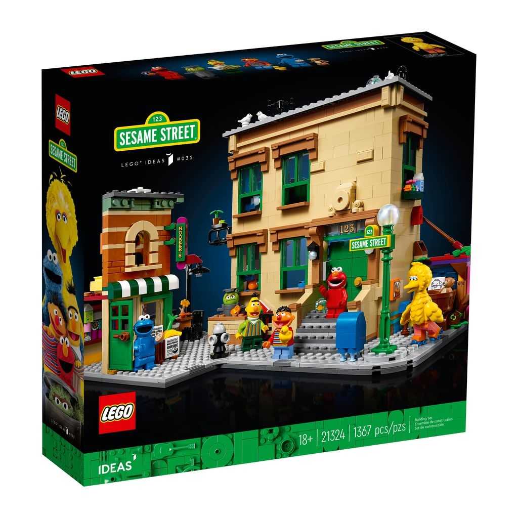 Ideas Lego 123 Sesame Calle Edades 18+ # 21324 Artículo 1367 Piezas | RSN-402739