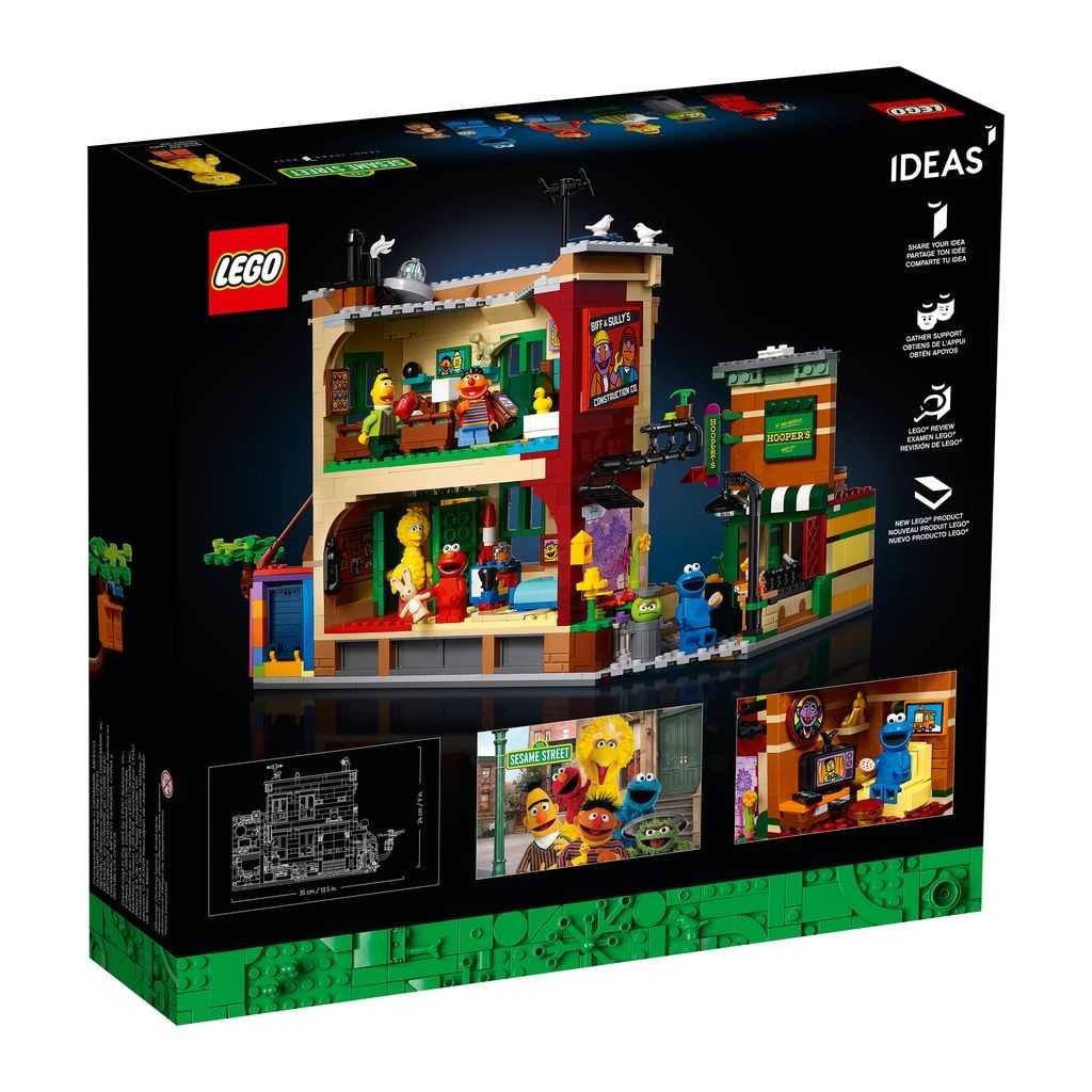 Ideas Lego 123 Sesame Calle Edades 18+ # 21324 Artículo 1367 Piezas | RSN-402739