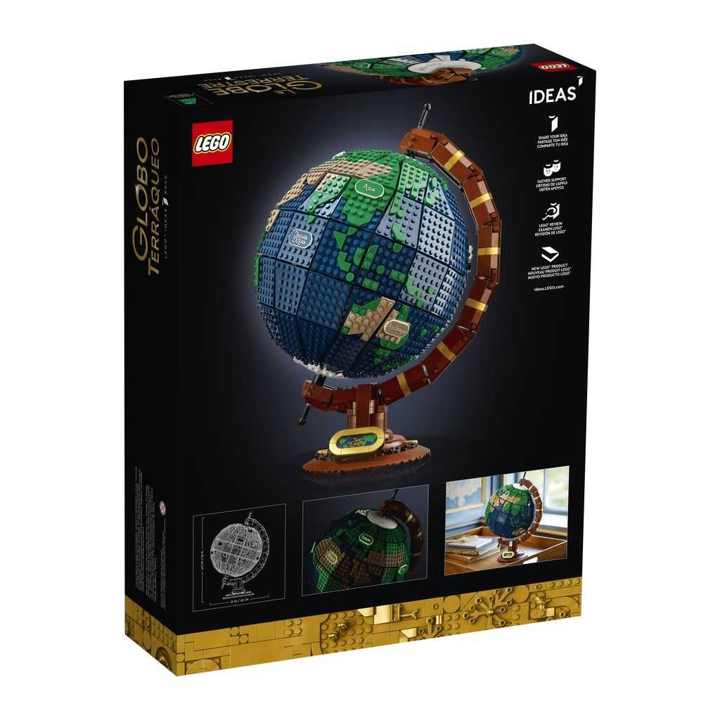 Ideas Lego Globo Terráqueo Edades 18+ # 21332 Artículo 2585 Piezas | AGE-742195