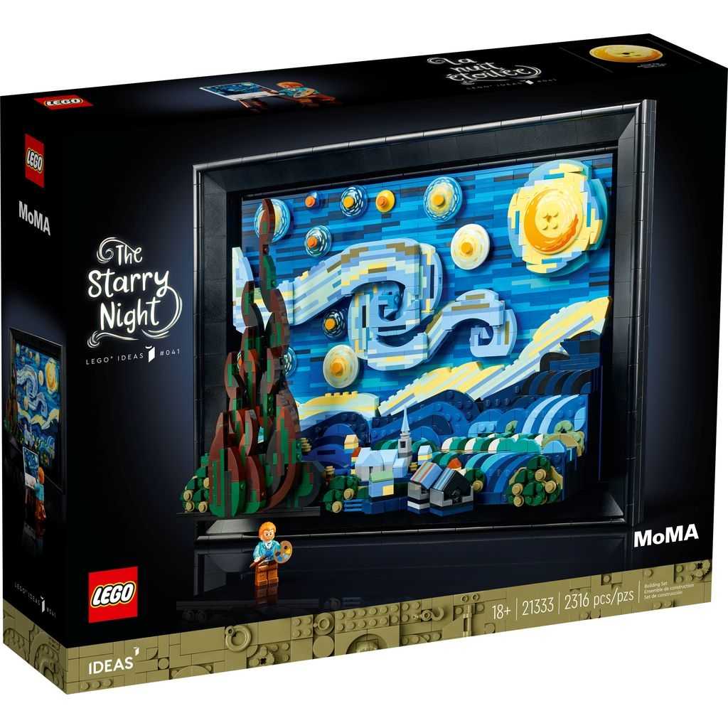 Ideas Lego Vincent van Gogh: La Noche Estrellada Edades 18+ # 21333 Artículo 2316 Piezas | GCW-230157