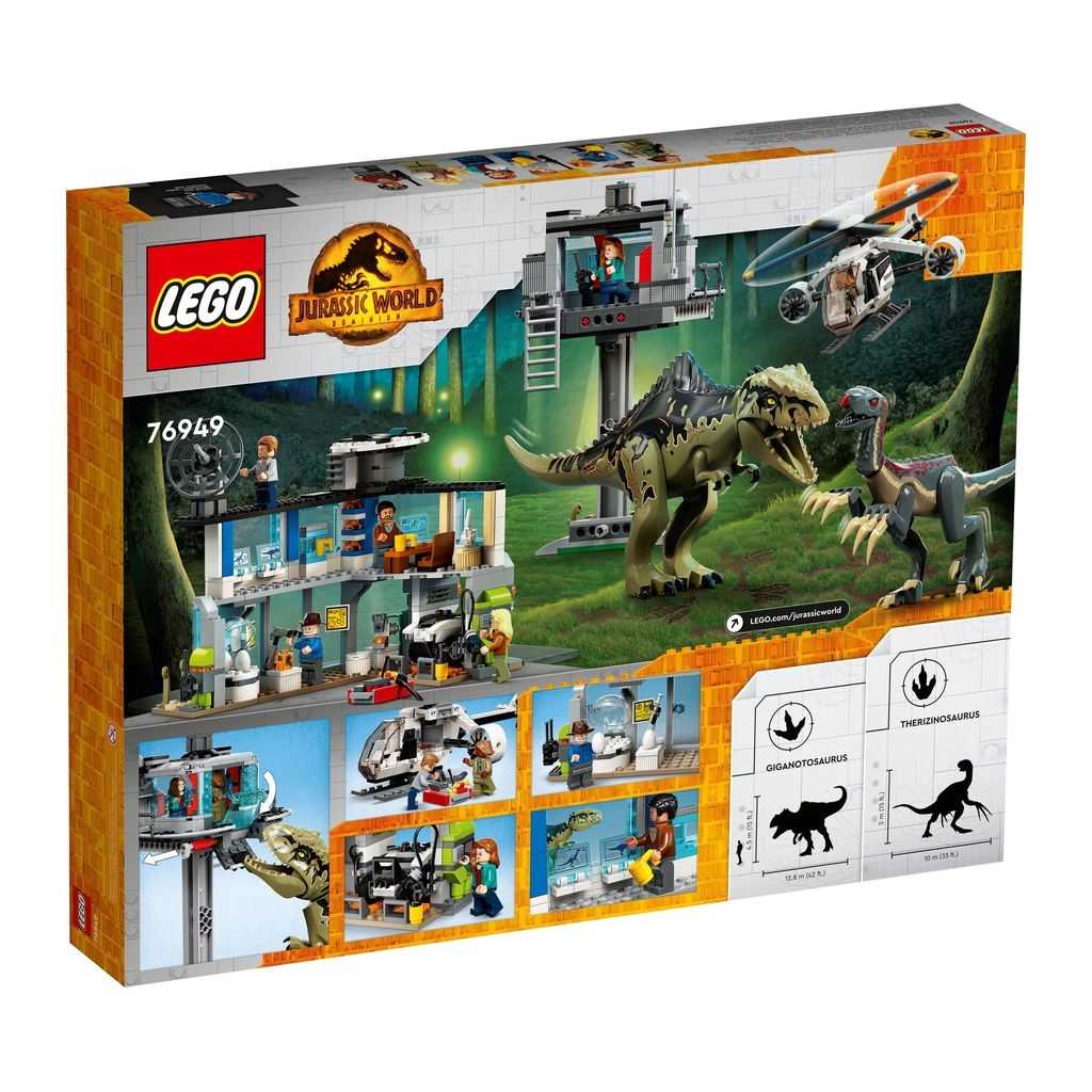 Jurassic World Lego Ataque del Giganotosaurio y el Therizinosaurio Edades 9+ # 76949 Artículo 810 Piezas | TPC-943687