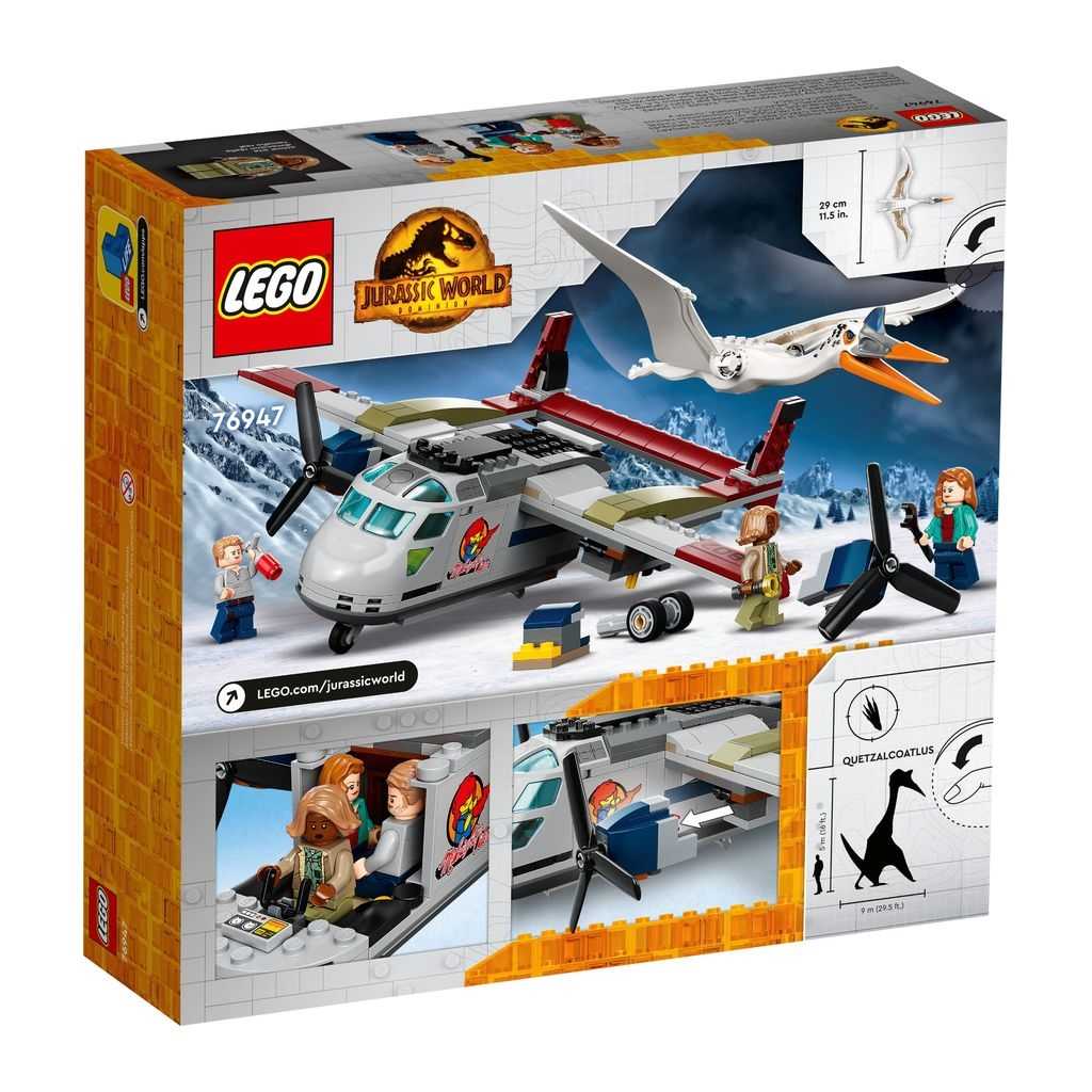 Jurassic World Lego Emboscada Aérea del Quetzalcoatlus Edades 7+ # 76947 Artículo 306 Piezas | WHV-963814