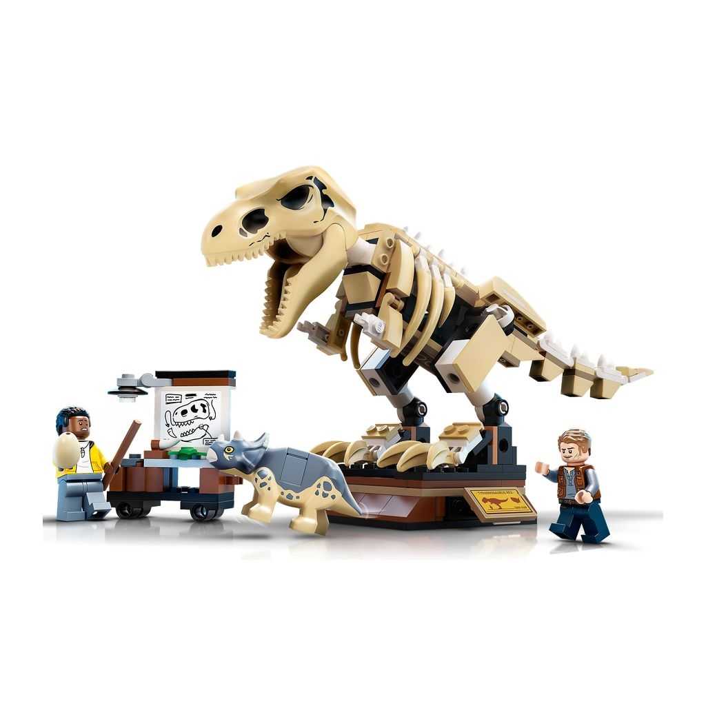 Jurassic World Lego Exposición del Dinosaurio T. rex Fosilizado Edades 7+ # 76940 Artículo 198 Piezas | HIJ-482379