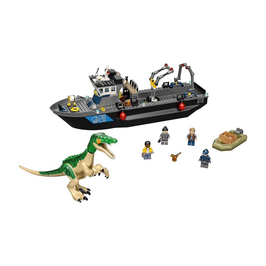 Jurassic World Lego Fuga del Barco del Dinosaurio Baryonyx Edades 8+ # 76942 Artículo 308 Piezas | CIV-625478