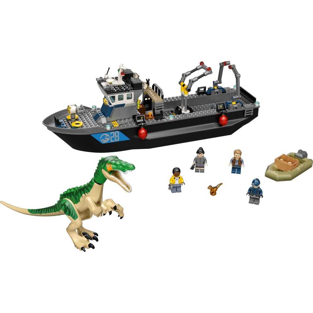 Jurassic World Lego Fuga del Barco del Dinosaurio Baryonyx Edades 8+ # 76942 Artículo 308 Piezas | CIV-625478