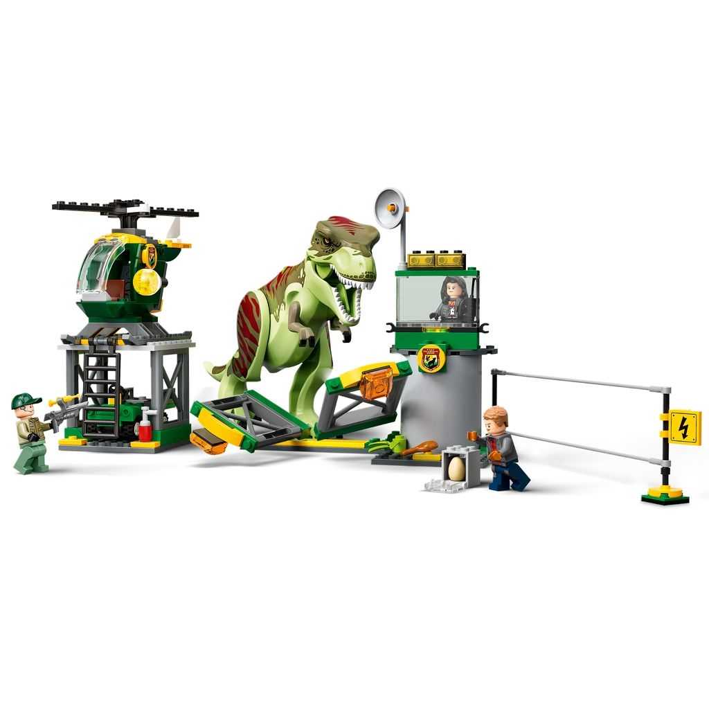 Jurassic World Lego Fuga del Dinosaurio T. rex Edades 4+ # 76944 Artículo 140 Piezas | EXI-462153