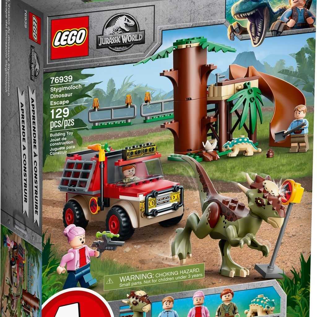 Jurassic World Lego Huida del Dinosaurio Stygimoloch Edades 4+ # 76939 Artículo 129 Piezas | CJN-289503