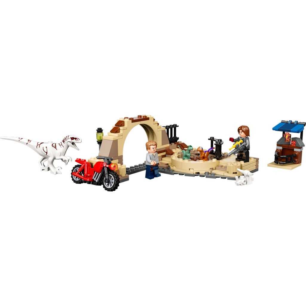 Jurassic World Lego Persecución en Moto del Dinosaurio Atrocirraptor Edades 6+ # 76945 Artículo 169 Piezas | DQJ-327165