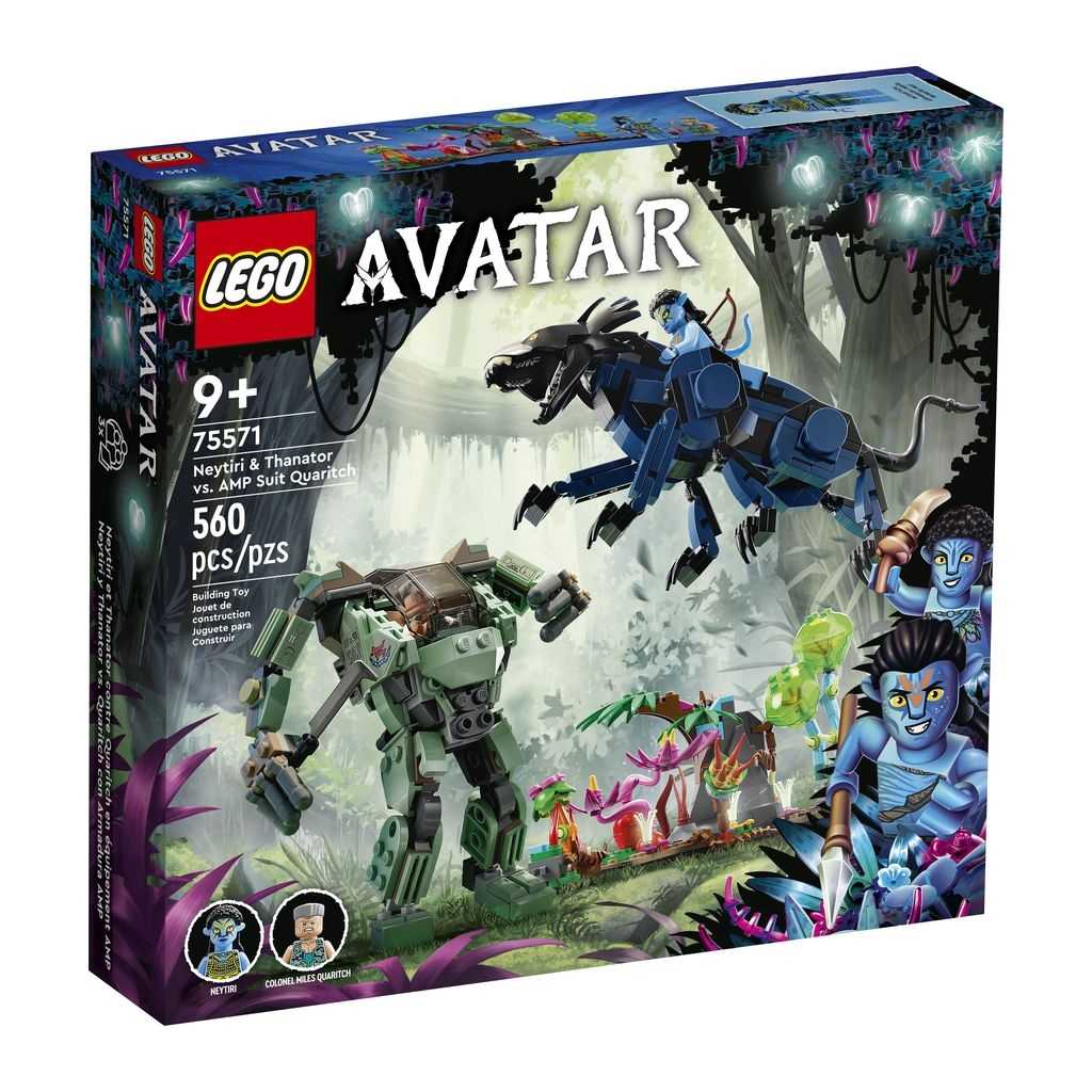 LEGO Avatar Lego Neytiri y Thanator vs. Quaritch con Armadura AMP Edades 9+ # 75571 Artículo 560 Piezas | XSO-039156