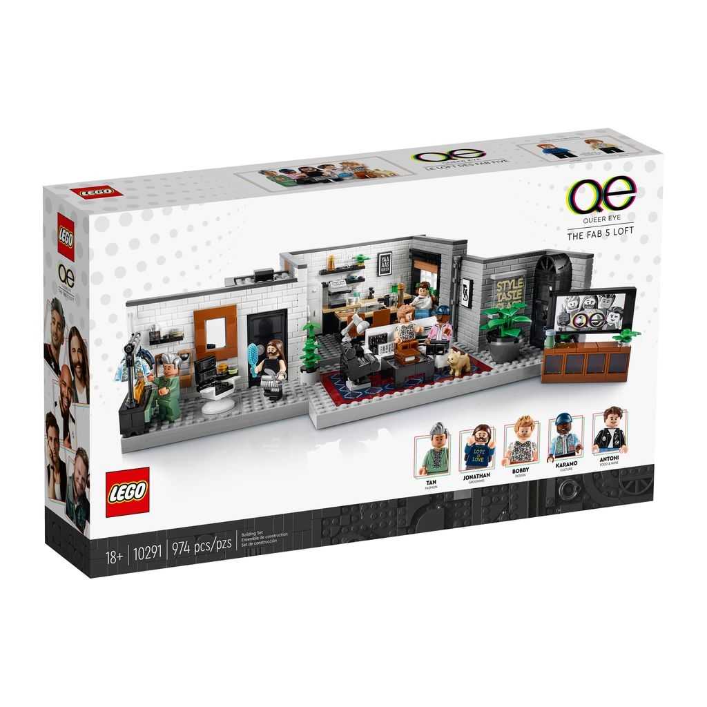 LEGO Icons Lego Queer Eye: Loft de los Fab 5 Edades 18+ # 10291 Artículo 974 Piezas | OWH-136785