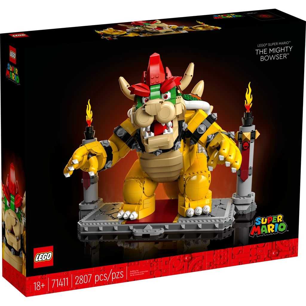 LEGO Super Mario Lego El Poderoso Bowser Edades 18+ # 71411 Artículo 2807 Piezas | FRG-768341