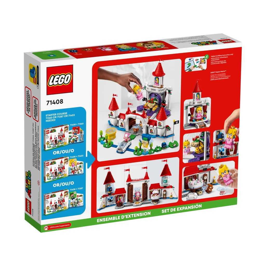 LEGO Super Mario Lego Set de Expansión: Castillo de Peach Edades 8+ # 71408 Artículo 1216 Piezas | BHO-241536