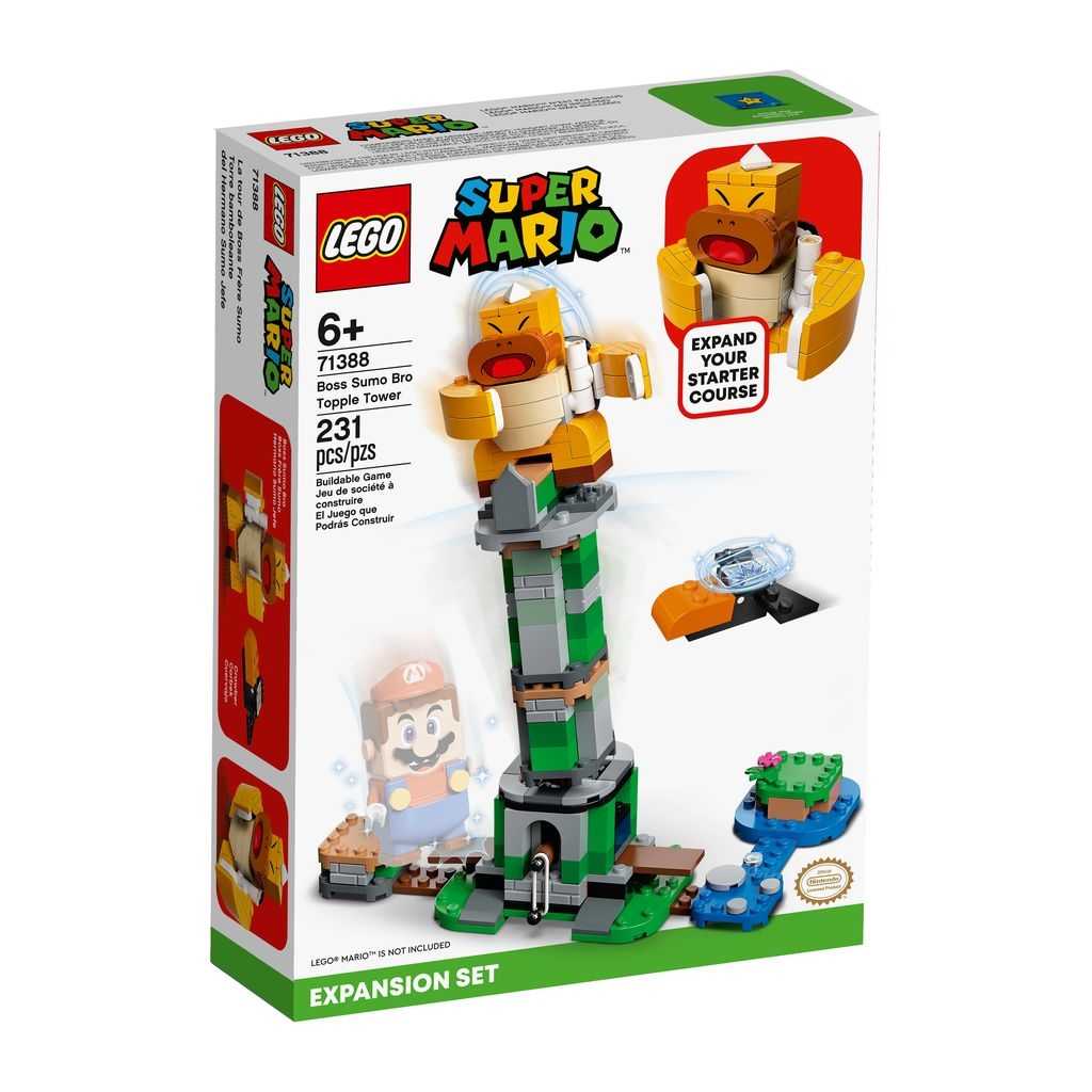 LEGO Super Mario Lego Set de Expansión: Torre bamboleante del Hermano Sumo Jefe Edades 6+ # 71388 Artículo 231 Piezas | GCA-738926