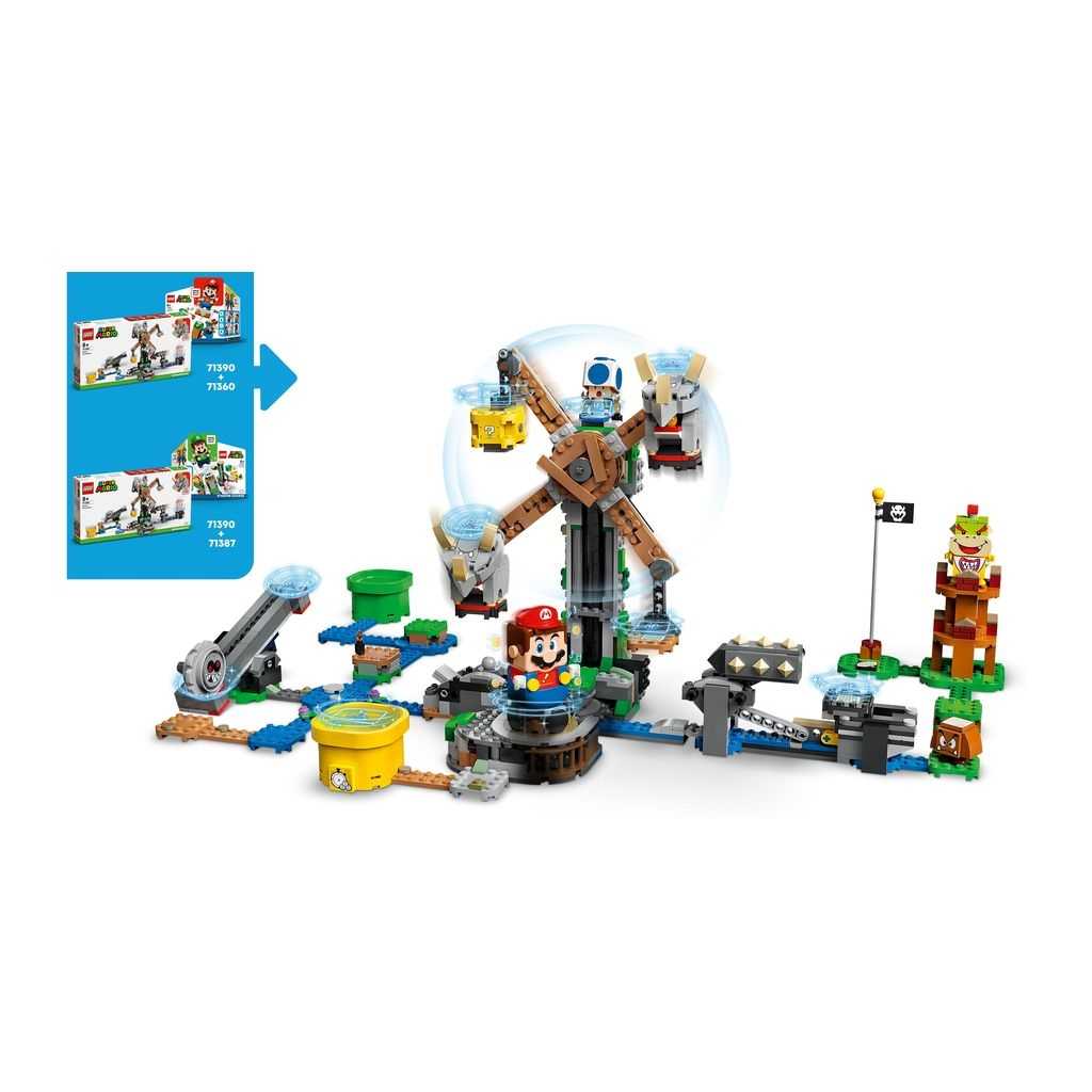 LEGO Super Mario Lego Set de Expansión: Derribo de los Reznors Edades 8+ # 71390 Artículo 862 Piezas | GNX-723810