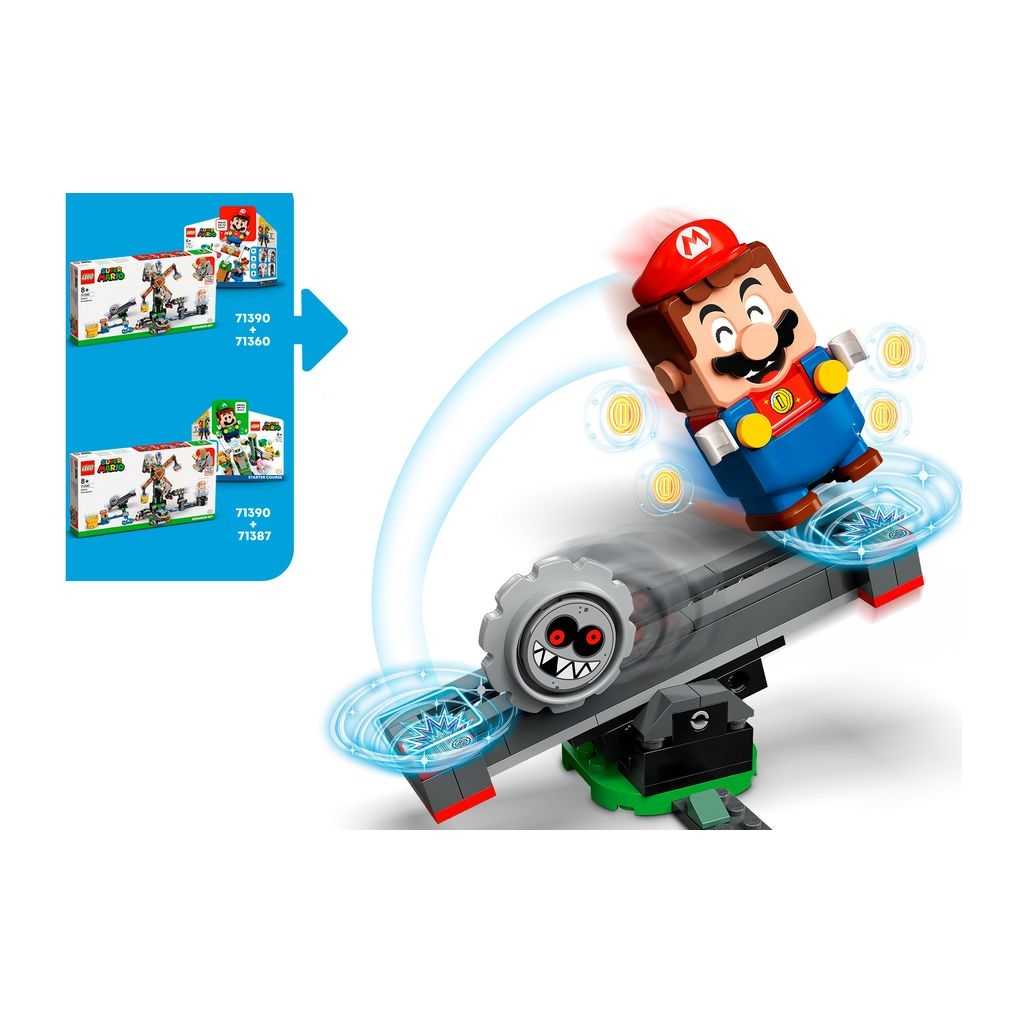 LEGO Super Mario Lego Set de Expansión: Derribo de los Reznors Edades 8+ # 71390 Artículo 862 Piezas | GNX-723810