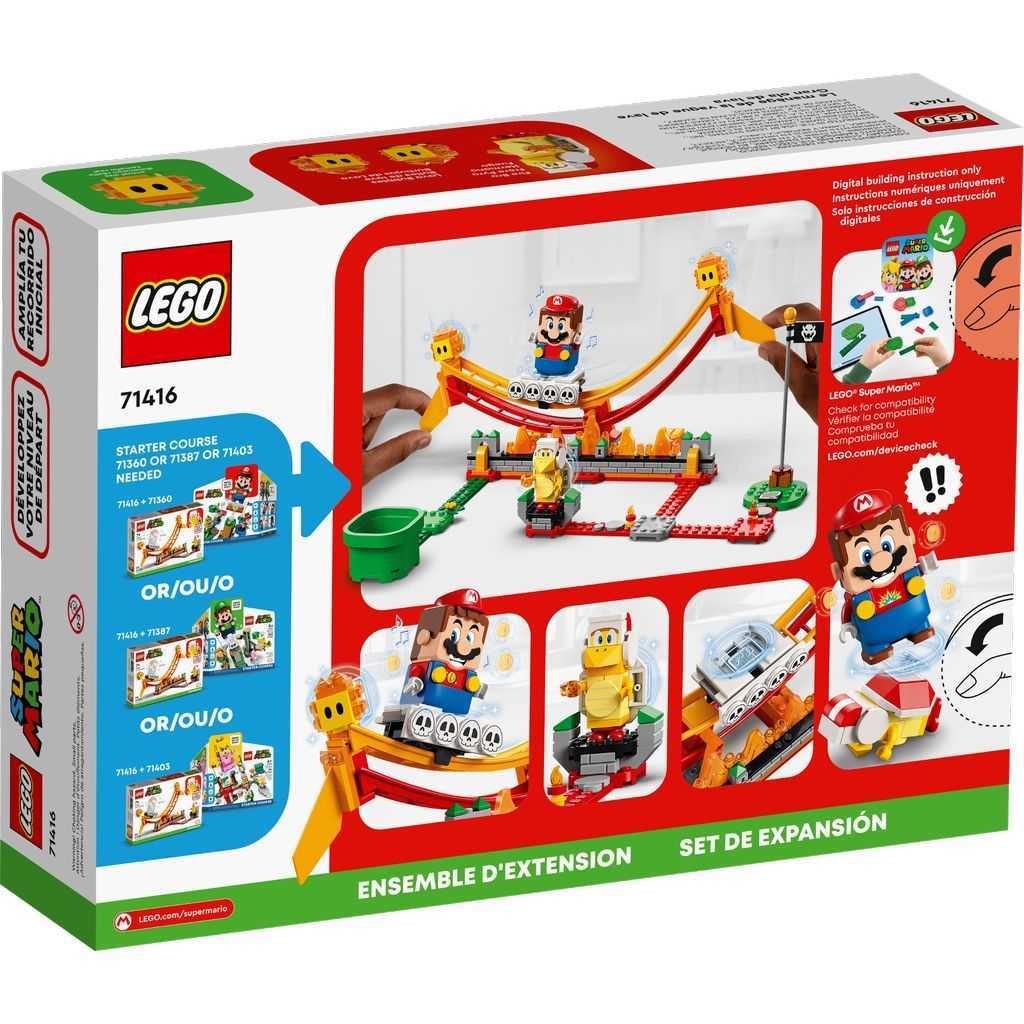 LEGO Super Mario Lego Set de Expansión: Gran ola de lava Edades 7+ # 71416 Artículo 218 Piezas | HBQ-750641