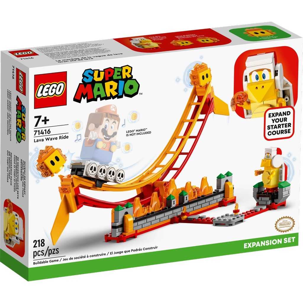 LEGO Super Mario Lego Set de Expansión: Gran ola de lava Edades 7+ # 71416 Artículo 218 Piezas | HBQ-750641