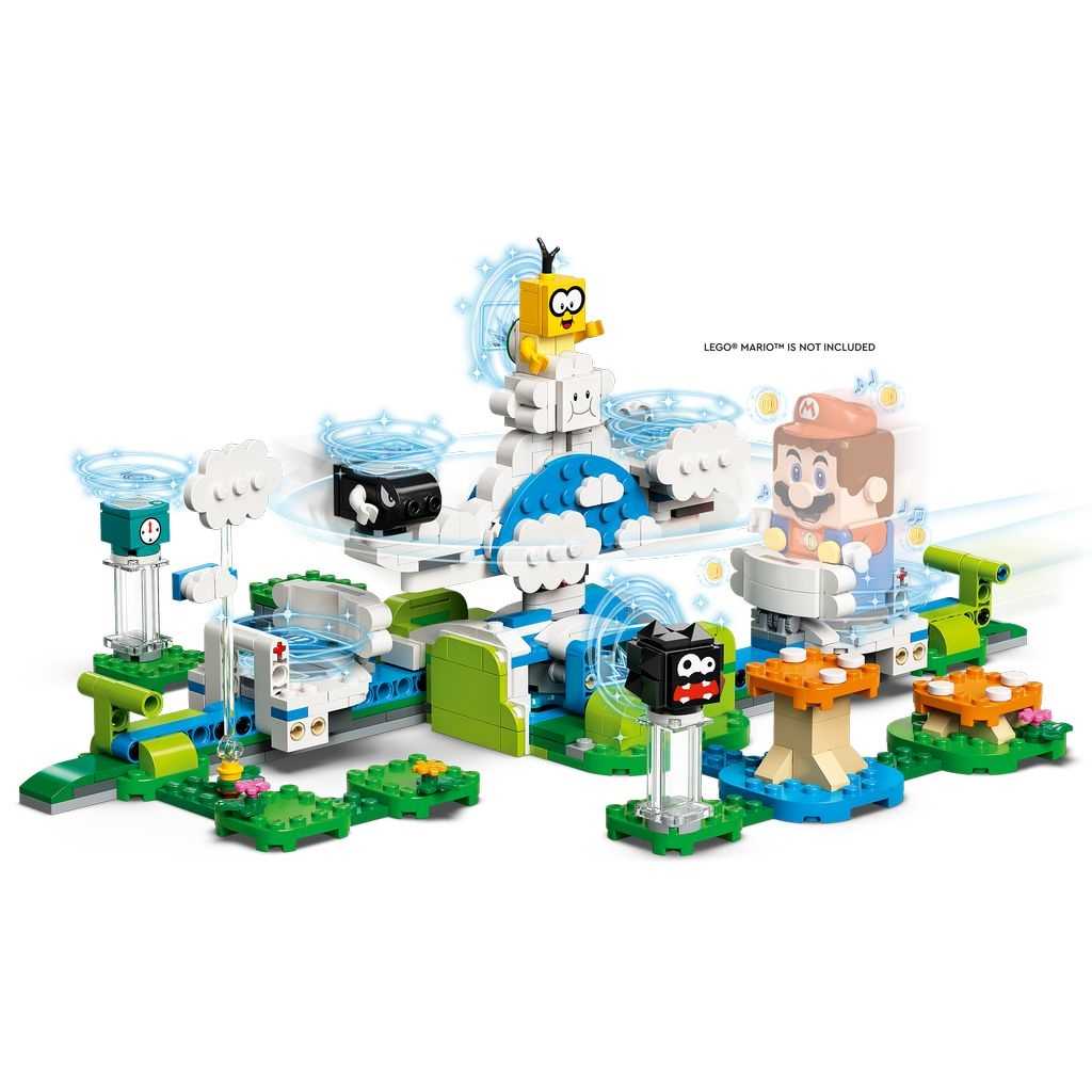 LEGO Super Mario Lego Set de Expansión: Mundo aéreo del Lakitu Edades 7+ # 71389 Artículo 484 Piezas | JMH-235690