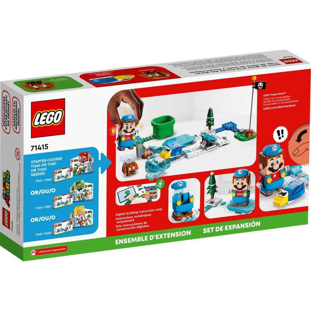 LEGO Super Mario Lego Set de Expansión: Traje de Mario de Hielo y Mundo Helado Edades 6+ # 71415 Artículo 105 Piezas | LYE-371096