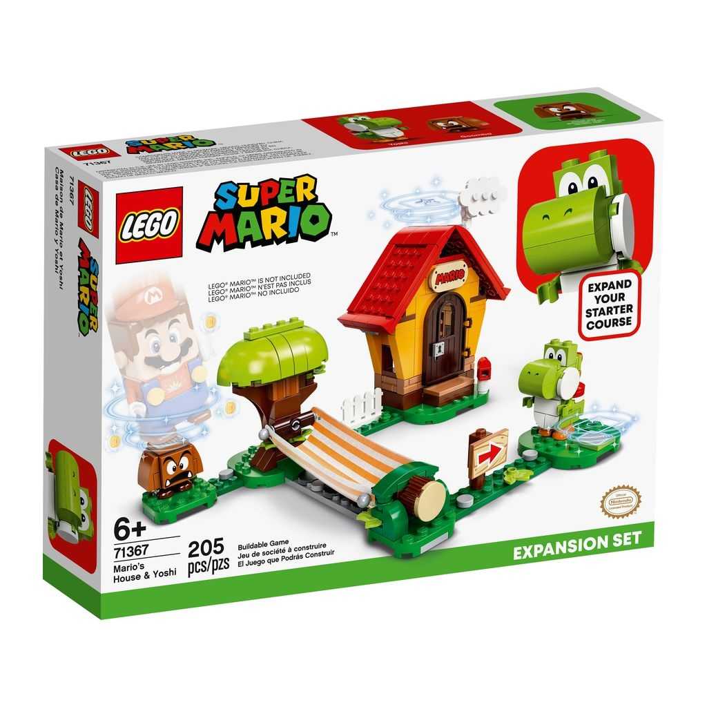 LEGO Super Mario Lego Set de Expansión: Casa de Mario y Yoshi Edades 6+ # 71367 Artículo 205 Piezas | QUM-297064