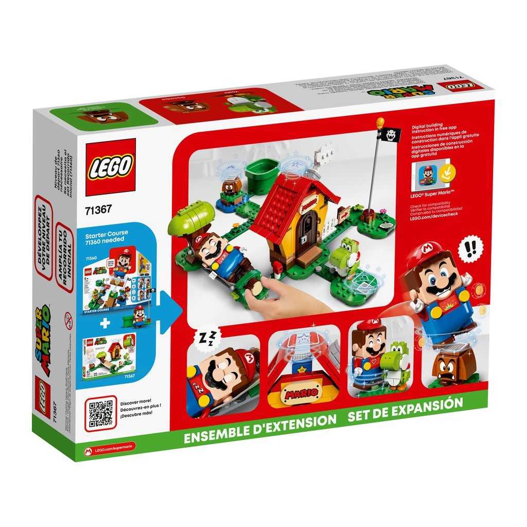 LEGO Super Mario Lego Set de Expansión: Casa de Mario y Yoshi Edades 6+ # 71367 Artículo 205 Piezas | QUM-297064