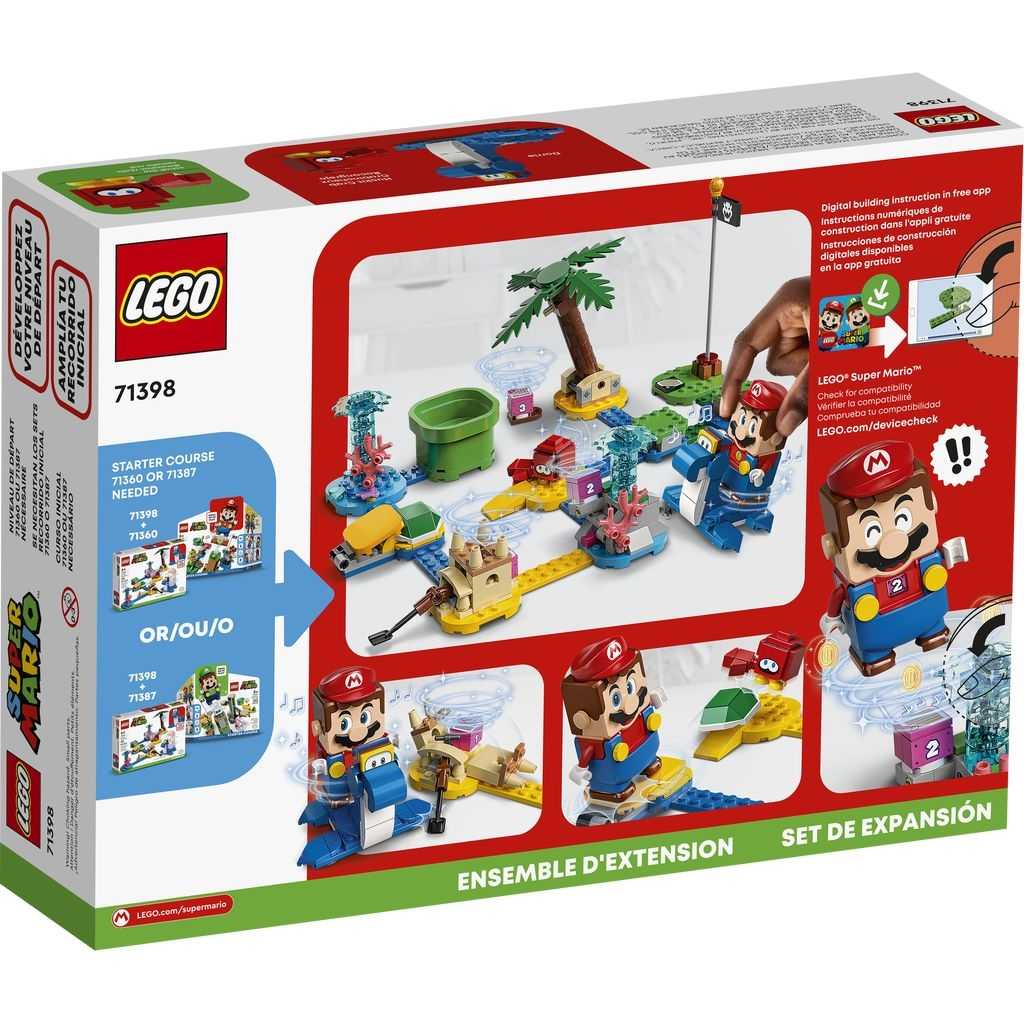 LEGO Super Mario Lego Set de Expansión: Costa de Dorrie Edades 6+ # 71398 Artículo 229 Piezas | TBX-894736