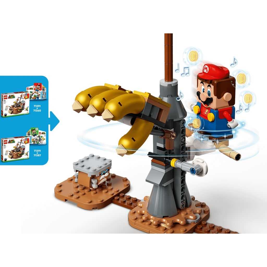 LEGO Super Mario Lego Set de Expansión: Fortaleza aérea de Bowser Edades 8+ # 71391 Artículo 1152 Piezas | URT-856391