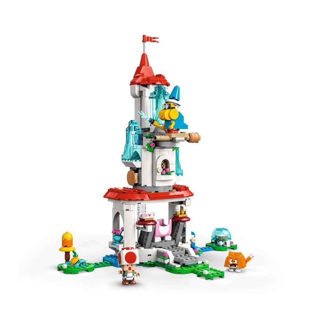 LEGO Super Mario Lego Set de Expansión: Torre de Hielo y Traje de Peach Felina Edades 7+ # 71407 Artículo 494 Piezas | WQK-972135