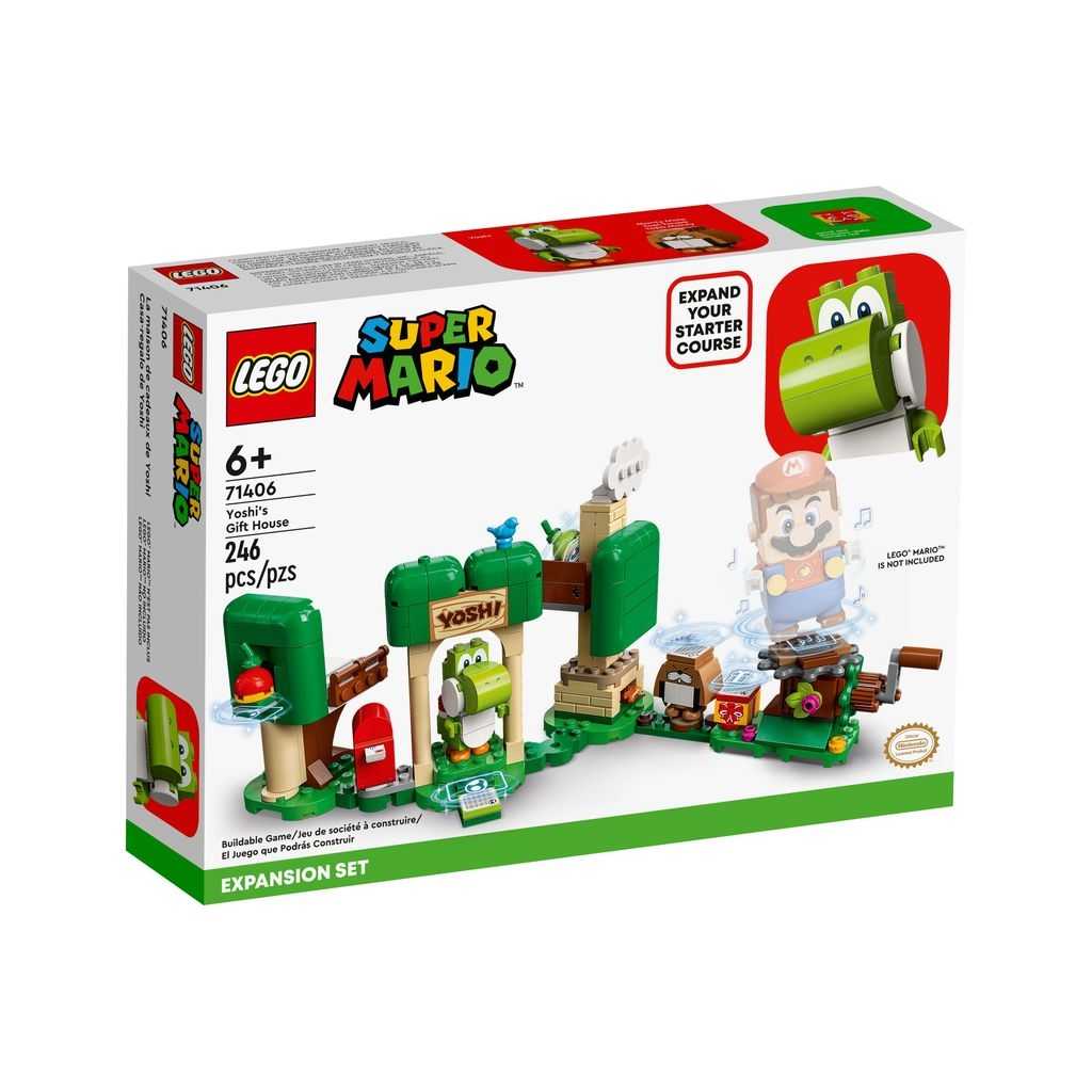 LEGO Super Mario Lego Set de Expansión: Casa-regalo de Yoshi Edades 6+ # 71406 Artículo 246 Piezas | WVL-812570