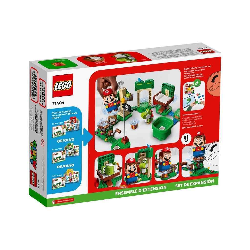 LEGO Super Mario Lego Set de Expansión: Casa-regalo de Yoshi Edades 6+ # 71406 Artículo 246 Piezas | WVL-812570