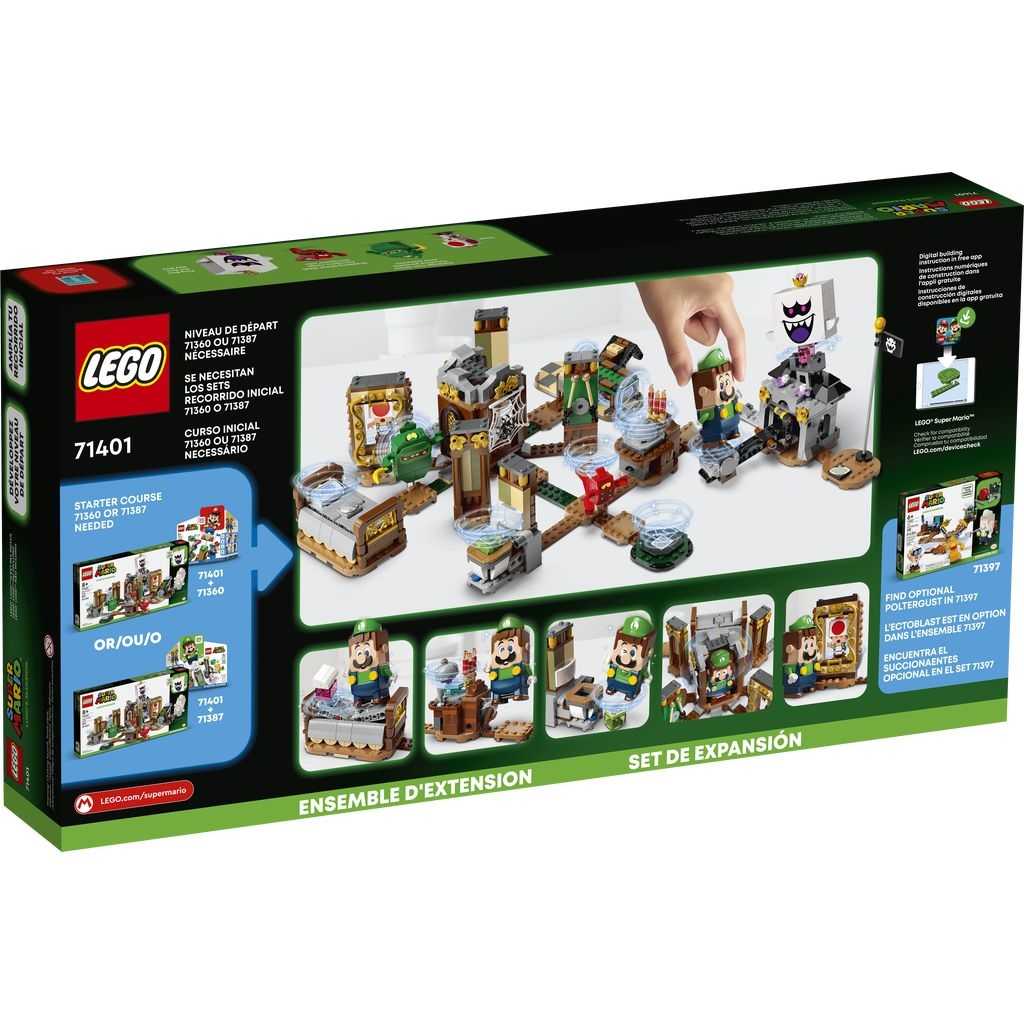 LEGO Super Mario Lego Set de Expansión: Juego embrujado de Luigi’s Mansion Edades 8+ # 71401 Artículo 877 Piezas | YOD-905371