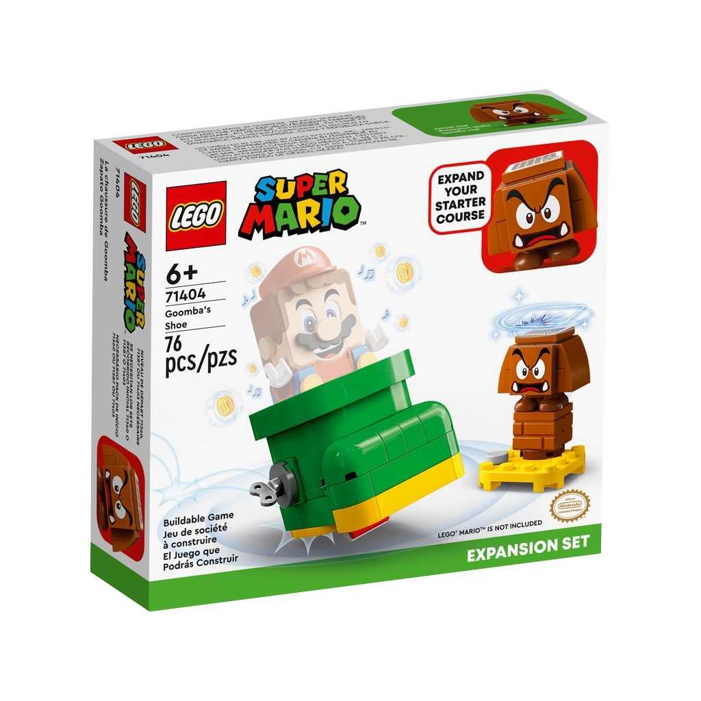 LEGO Super Mario Lego Set de Expansión: Zapato Goomba Edades 6+ # 71404 Artículo 76 Piezas | ZEU-819063