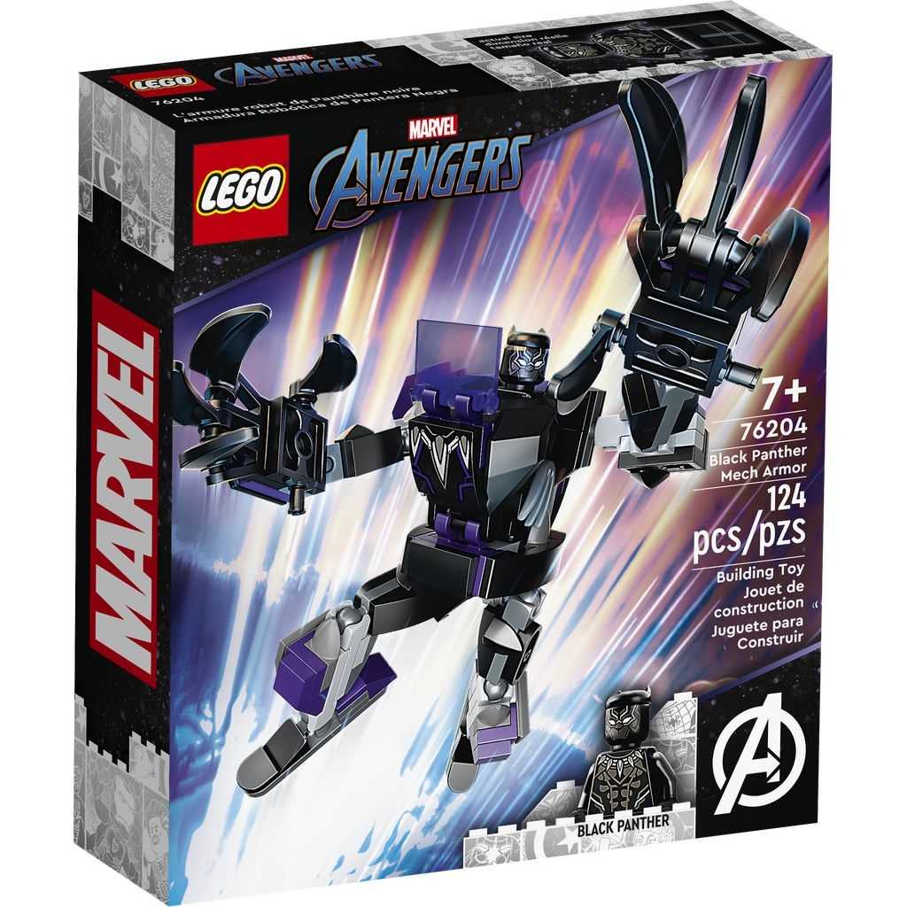 Marvel Lego Armadura Robótica de Black Panther Edades 7+ # 76204 Artículo 125 Piezas | KTH-391560