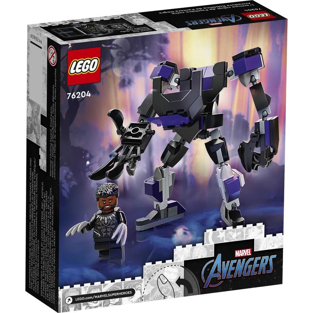 Marvel Lego Armadura Robótica de Black Panther Edades 7+ # 76204 Artículo 125 Piezas | KTH-391560