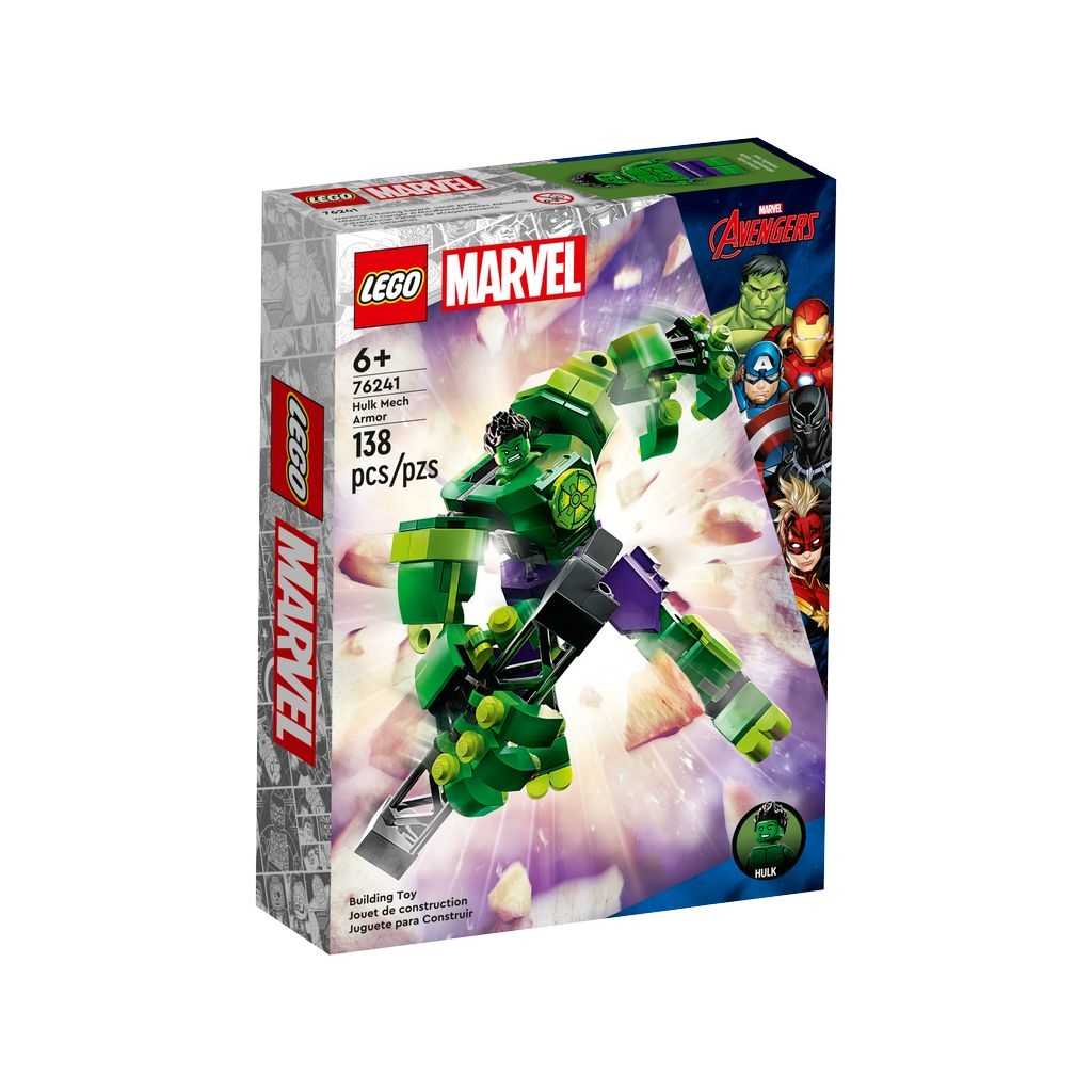 Marvel Lego Armadura Robótica de Hulk Edades 6+ # 76241 Artículo 138 Piezas | CXE-410783