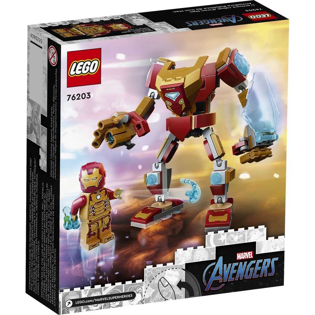 Marvel Lego Armadura Robótica de Iron Man Edades 7+ # 76203 Artículo 131 Piezas | TYK-845792