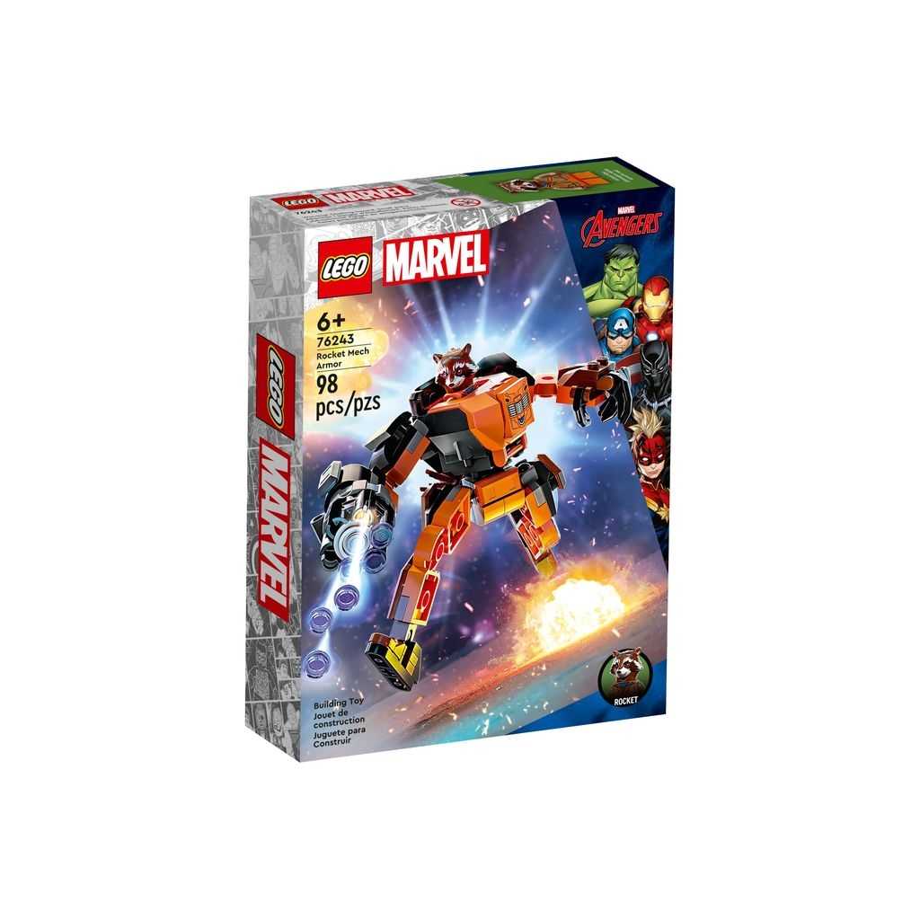 Marvel Lego Armadura Robótica de Rocket Edades 6+ # 76243 Artículo 98 Piezas | XYG-491326