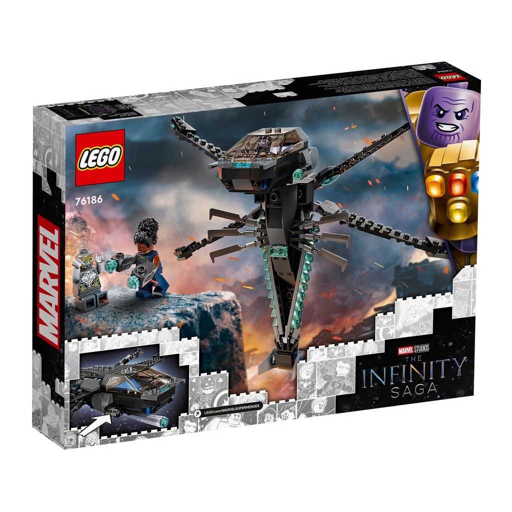 Marvel Lego Dragon Flyer de Black Panther Edades 8+ # 76186 Artículo 202 Piezas | CKY-146825