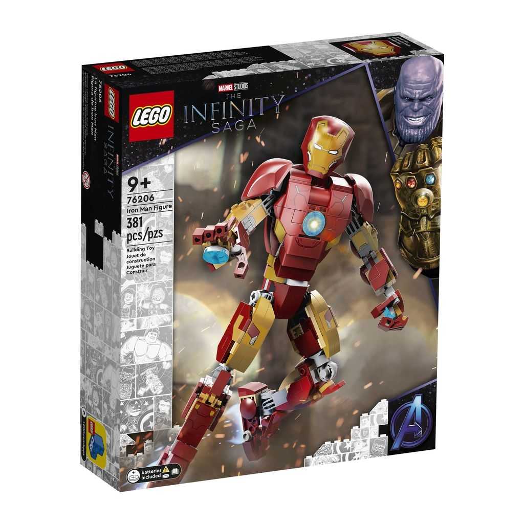 Marvel Lego Figura de Iron Man Edades 9+ # 76206 Artículo 381 Piezas | JQI-987140