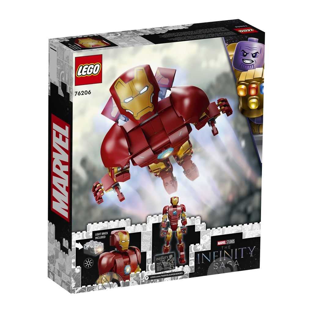 Marvel Lego Figura de Iron Man Edades 9+ # 76206 Artículo 381 Piezas | JQI-987140