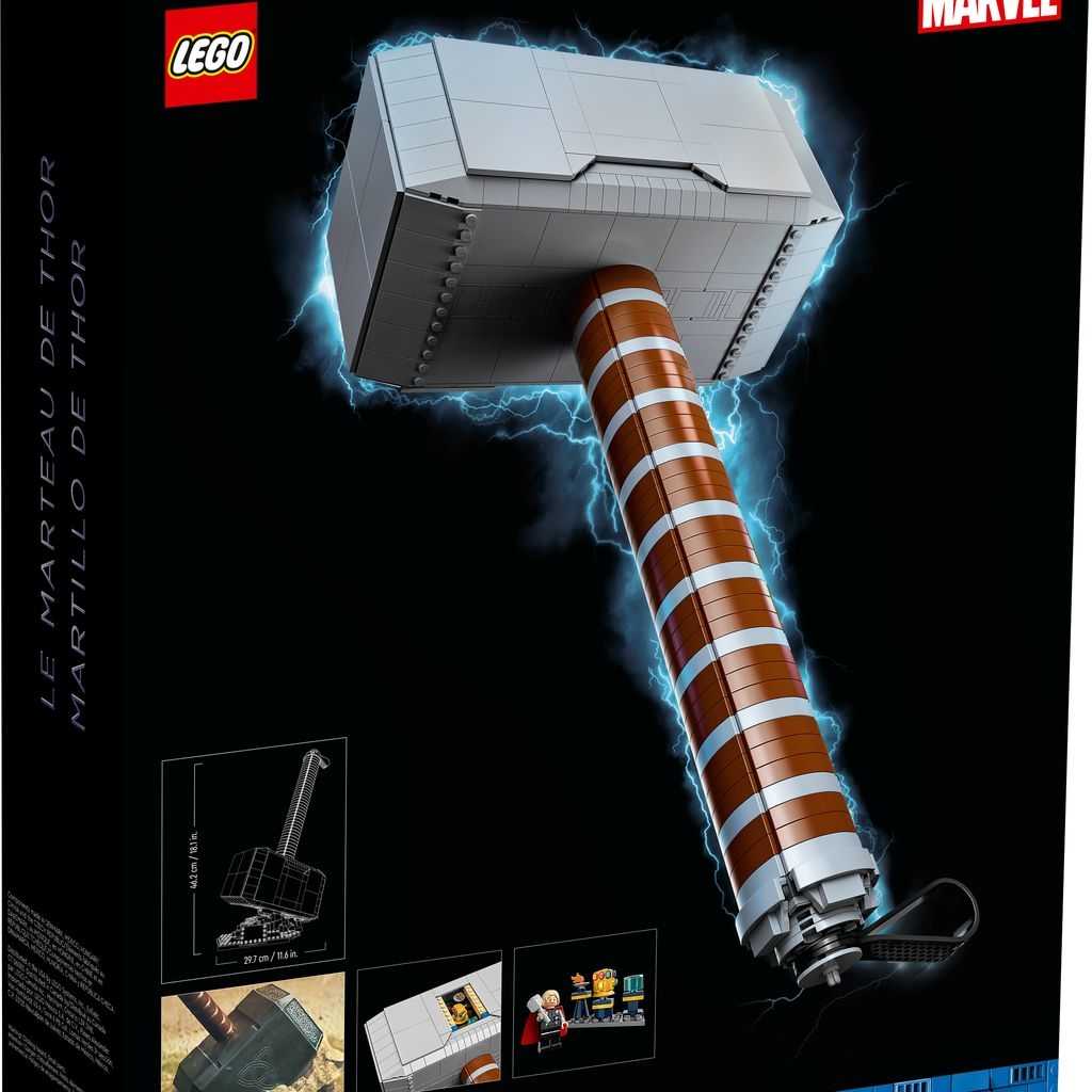 Marvel Lego Martillo de Thor Edades 18+ # 76209 Artículo 979 Piezas | UTD-756428