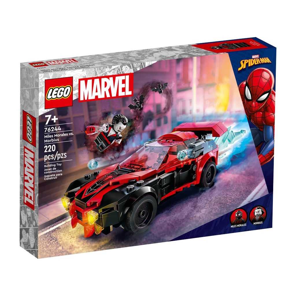 Marvel Lego Miles Morales vs. Morbius Edades 7+ # 76244 Artículo 220 Piezas | MZO-417508