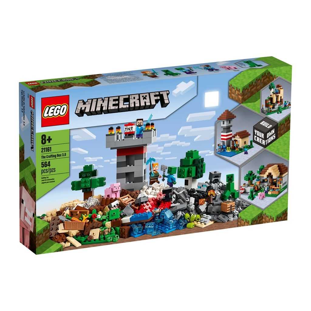 Minecraft Lego Caja Modular 3.0 Edades 8+ # 21161 Artículo 564 Piezas | EBG-643519