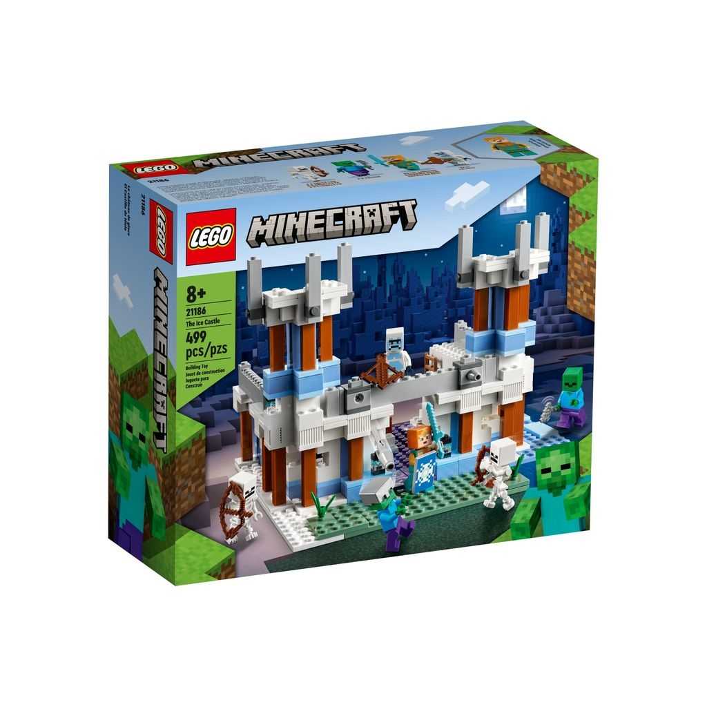 Minecraft Lego El Castillo de Hielo Edades 8+ # 21186 Artículo 499 Piezas | IPR-638402