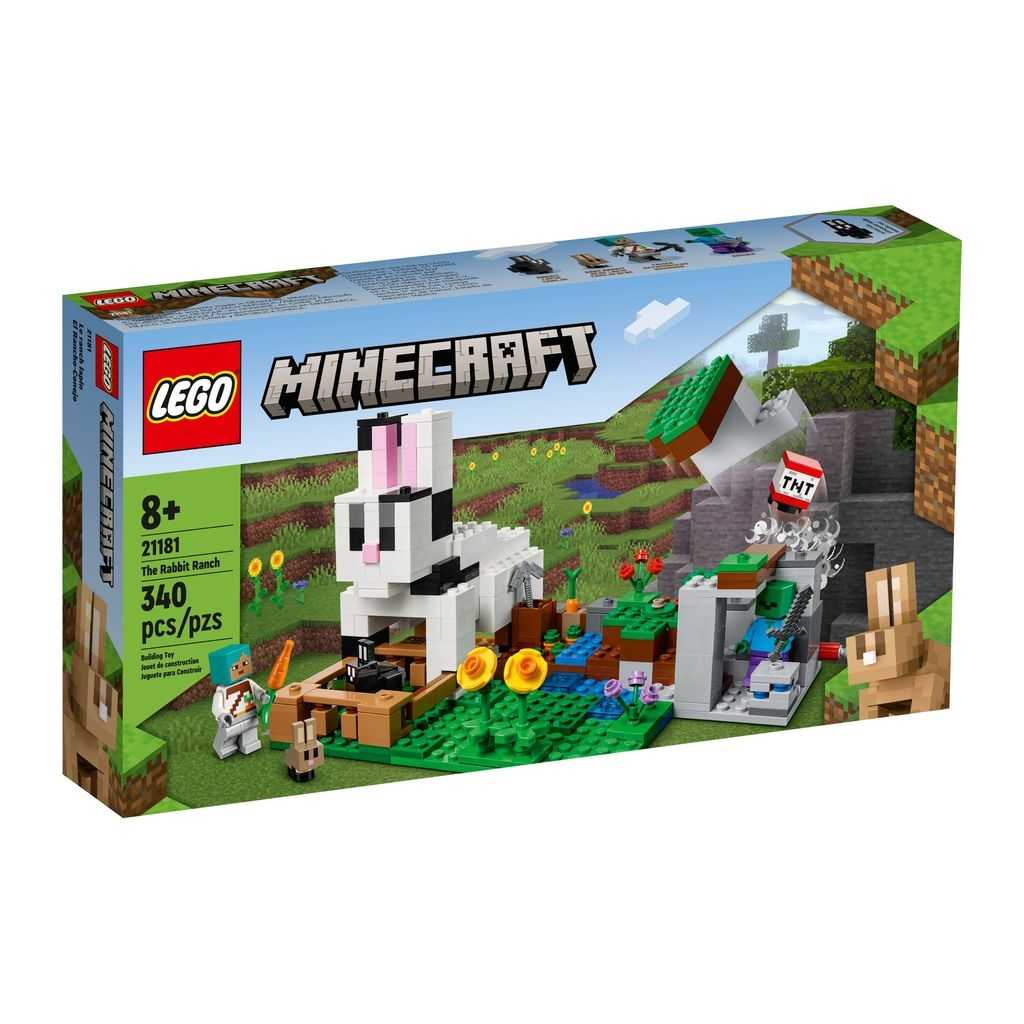 Minecraft Lego El Rancho-Conejo Edades 8+ # 21181 Artículo 340 Piezas | TPN-172834