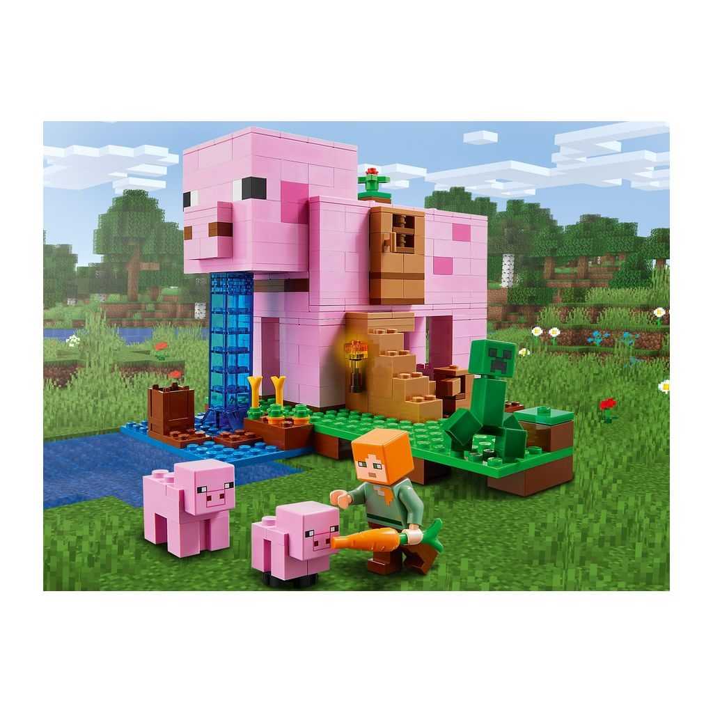 Minecraft Lego La Casa-Cerdo Edades 8+ # 21170 Artículo 490 Piezas | MCS-257698