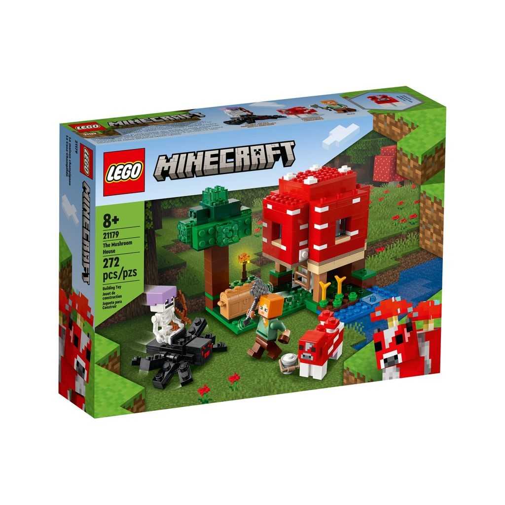 Minecraft Lego La Casa-Champiñón Edades 8+ # 21179 Artículo 272 Piezas | KMS-673584